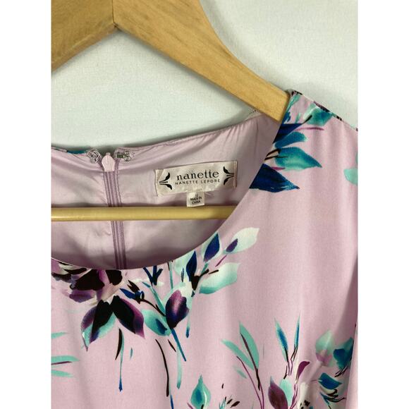 NWT Nanette Lepore Lenore Long Sleeve Floral Dress Size 12 - Picture 5 of 8
